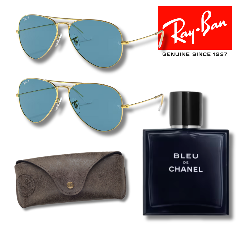 Paga 1 y llévate 2 Ray-Ban Aviator Classic + Bleu de Chanel 200 ml EDP