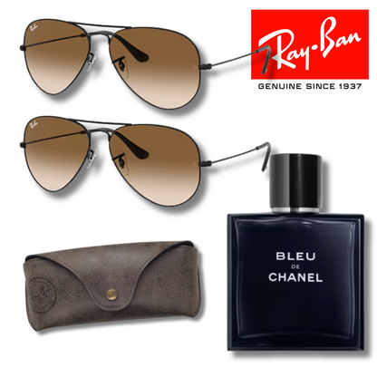 Paga 1 y llévate 2 Ray-Ban Aviator Classic + Bleu de Chanel 200 ml EDP